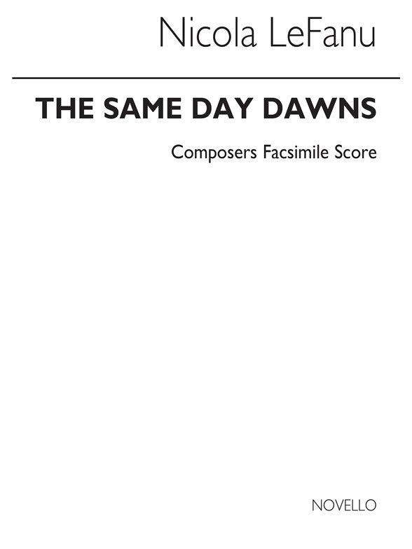Lefanu: Same Day Dawns (Study Score)