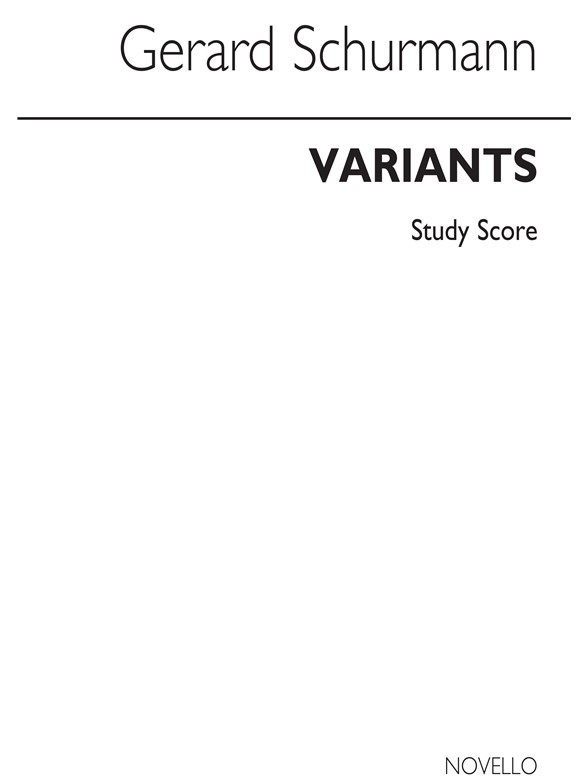 Schurmann: Variants For Small Orchestra (Study Score)