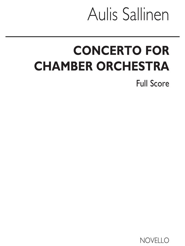 Sallinen: Concerto For Chamber Orch (Study Score)