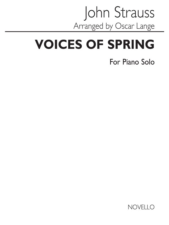Strauss Voices Of Spring Piano