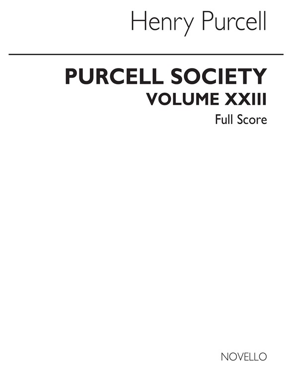 Purcell Society Volume 23 - The Services (Original Engraving)