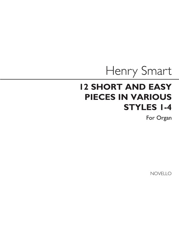 Smart 12 Short And Easy Pieces In Various Styles Nos.1-4