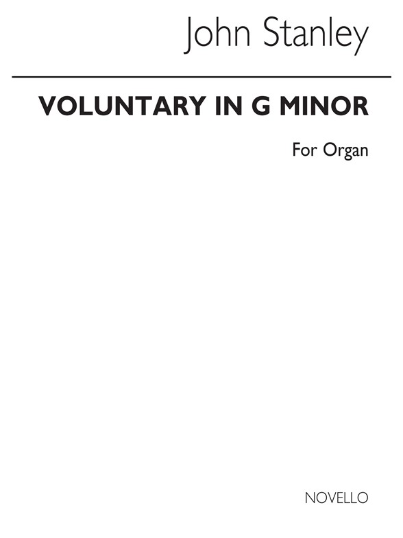 John Stanley: Voluntary In G Minor For Organ
