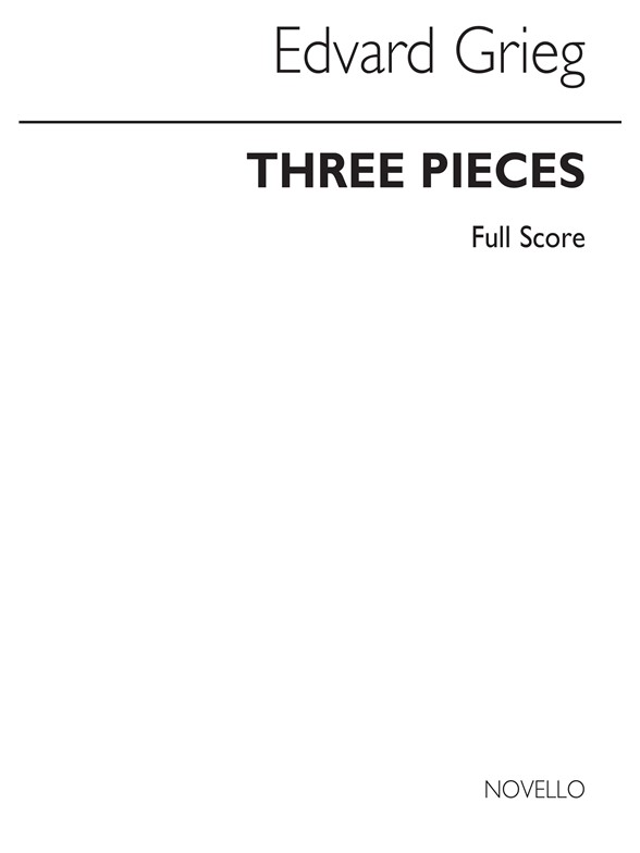 Edvard Grieg: Three Pieces From Opus 17 (Score)