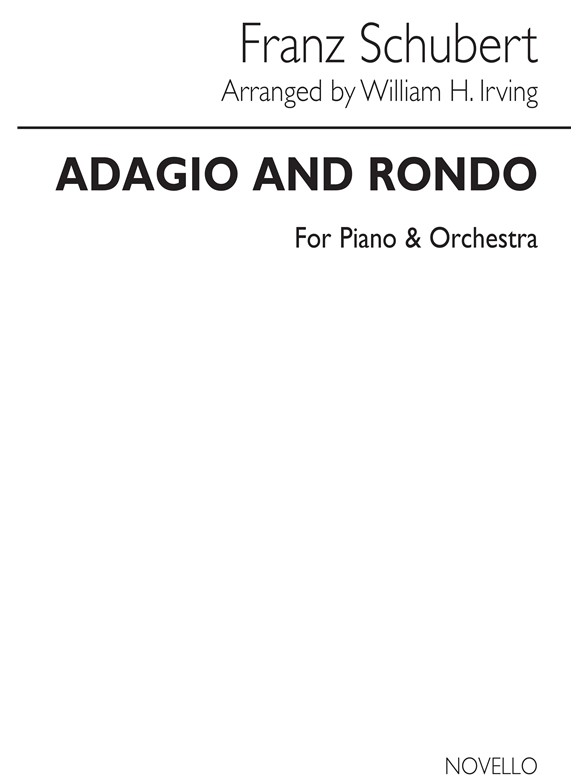 Schubert, F Adagio And Rondo Piano/Orchestra Score