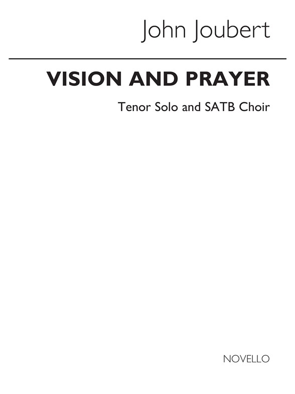 Joubert: Vision And Prayer (Vocal Score)