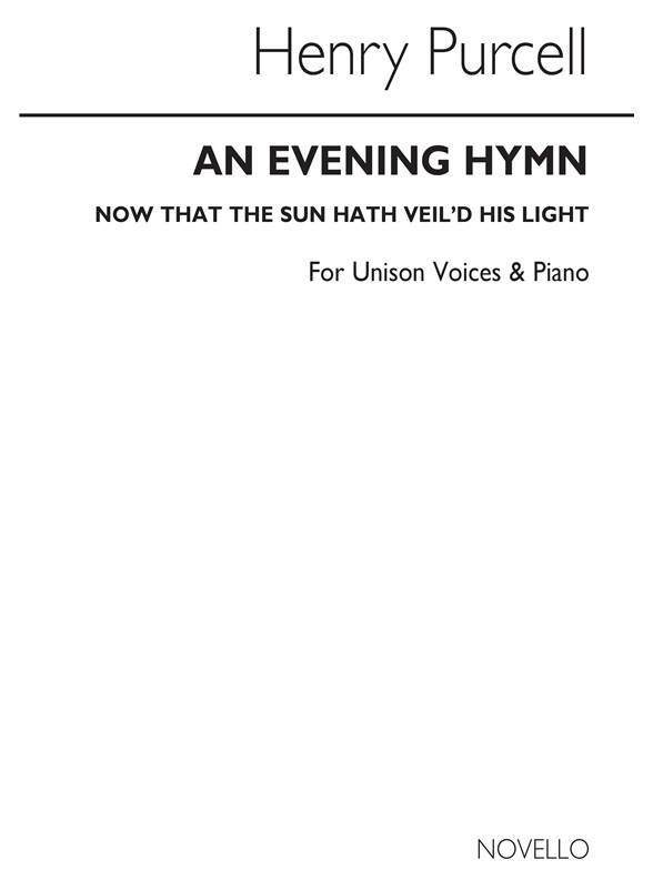Purcell, H Now That The Sun Hath Veil'd His Light Vce/Harpsichord