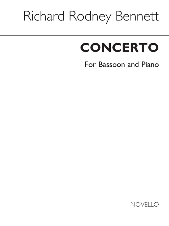 RR Bennett: Concerto For Basson (Basson Part And Piano Reduction)
