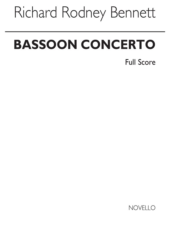 RR Bennett: Concerto For Bassoon And Strings (Full Score)