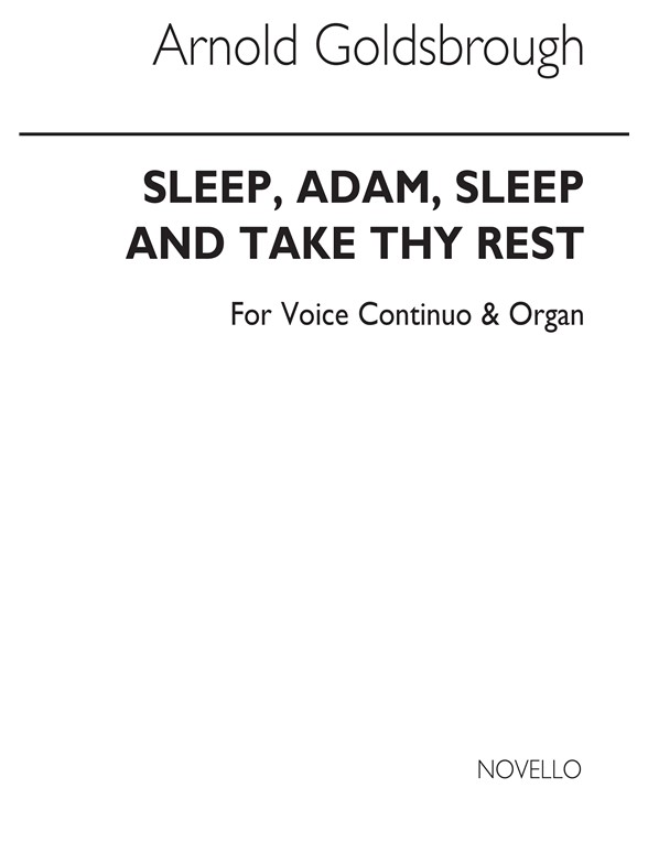 Purcell, H Sleep, Adam, Sleep, And Take Thy Rest Voice/Continuo/Organ