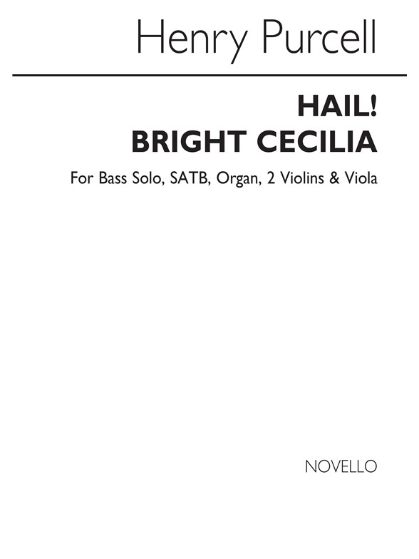 Purcell, H Hail! Bright Cecilia Bass Solo/Satb/Organ/2 Vln/Vla (Vs)