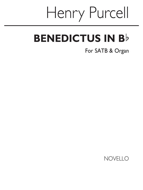Purcell, H Benedictus In B Flat Satb And Organ