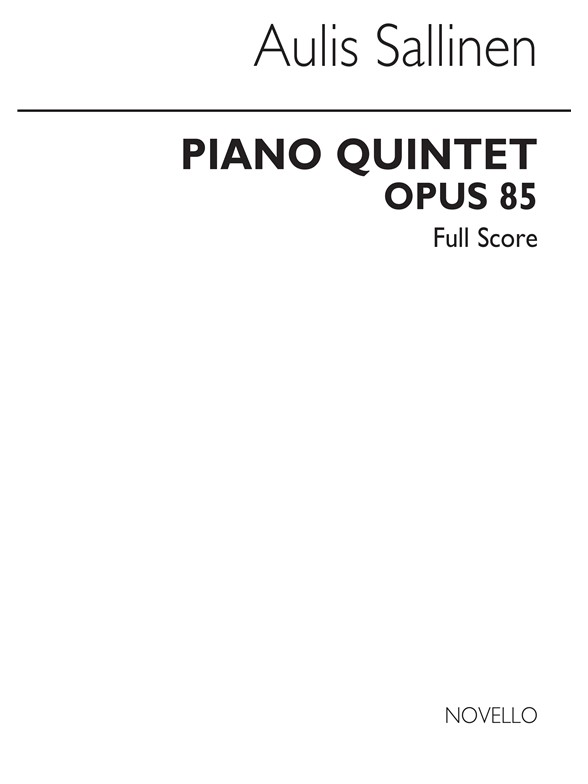 Aulis Sallinen: Piano Quintet Op.85 (Score)