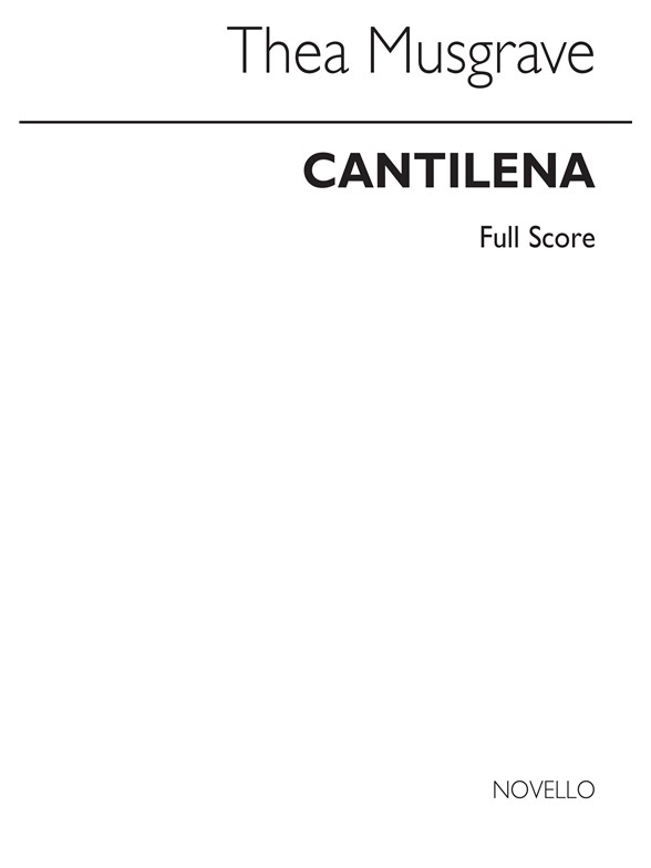 Thea Musgrave: Cantilena For Oboe Quartet (Score)