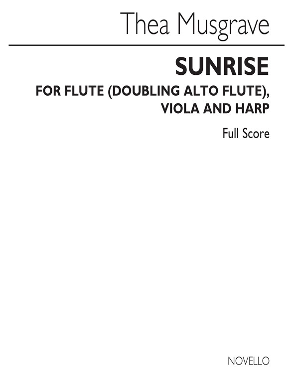 Thea Musgrave: Sunrise (Flute/Viola/Harp)