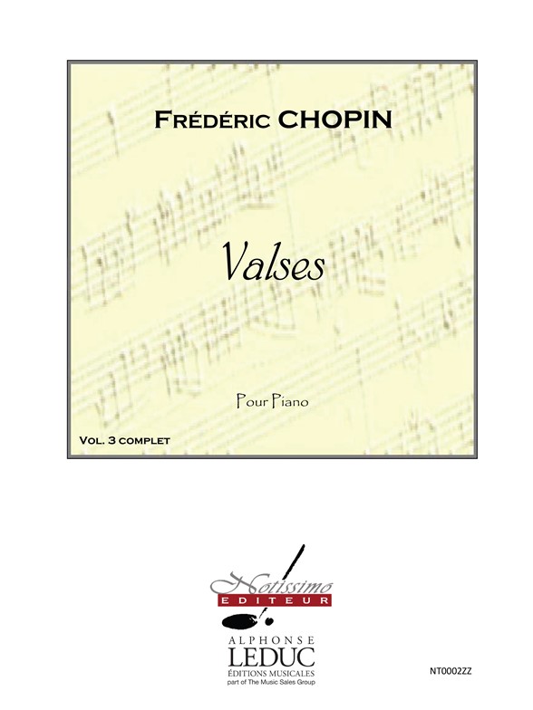 Chopin Valses Volume 3 Piano Book