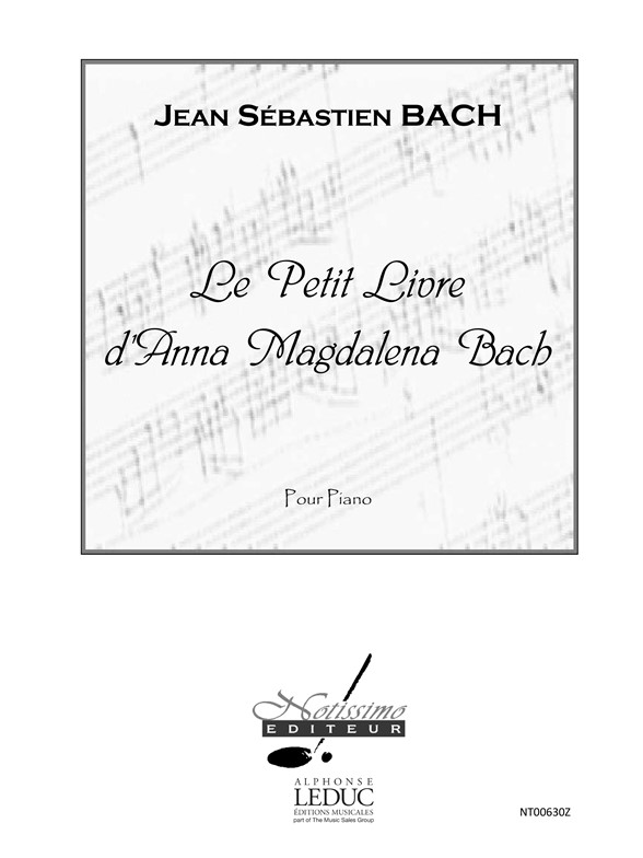 Bach Js Petit Livre D'anna Magdalena Bach Piano Book