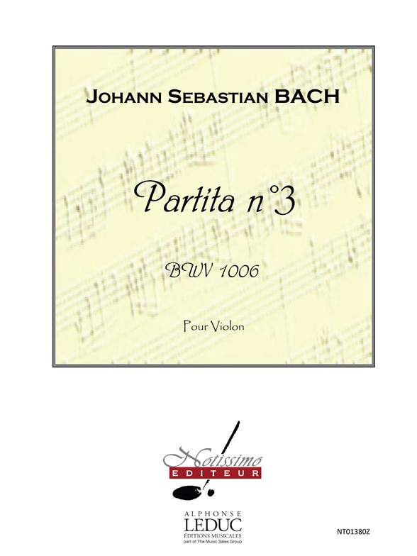 Bach Js Partita No 3 Bwv1006 Violin Solo Book