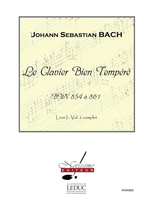 Bach Js Clavier Bien Tempere Bwv854 A 861 Livre 1 Volume 2 Piano Book