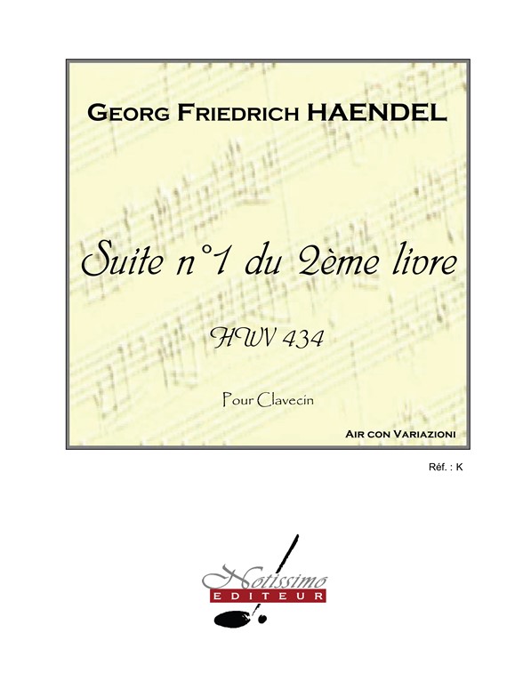 Handel Suite No.1 Du 2eme Livre Hwv434 Harpsichord Solo Book