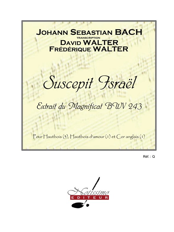 Bach Js Suscepit Israel Magnificat Bwv243 Oboe Ensemble Score/Parts