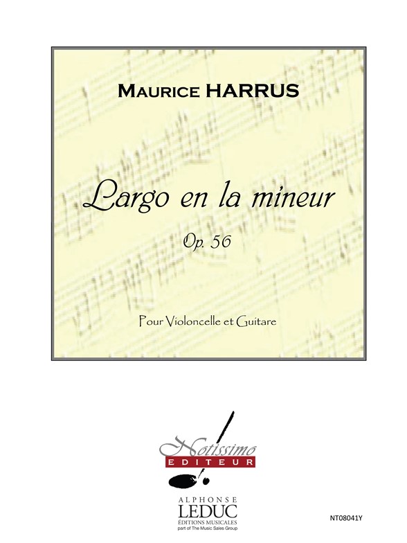 Harrus Largo En A Minor Cello & Guitar Book