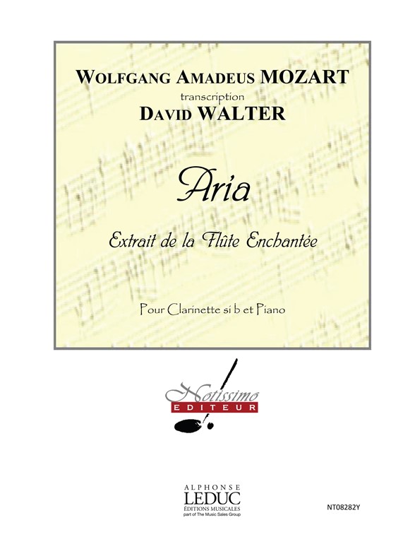 Mozart Aria Flute Enchantee (Walter) Clarinet In B Flat & Piano Book