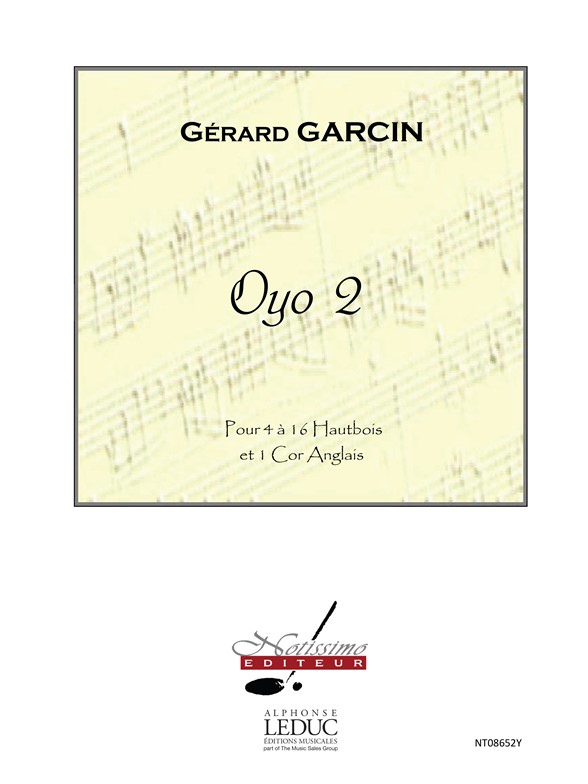 Garcin Oyo 2 Oboe Ensemble & Cor Anglais Score & Parts