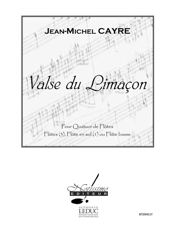 Cayre Valse Du Limacon 4 Flutes Score/Parts