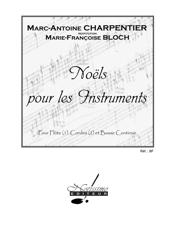 Charpentier Marc Noels 2 Flutes Strings & Basso Continuo Score/Parts