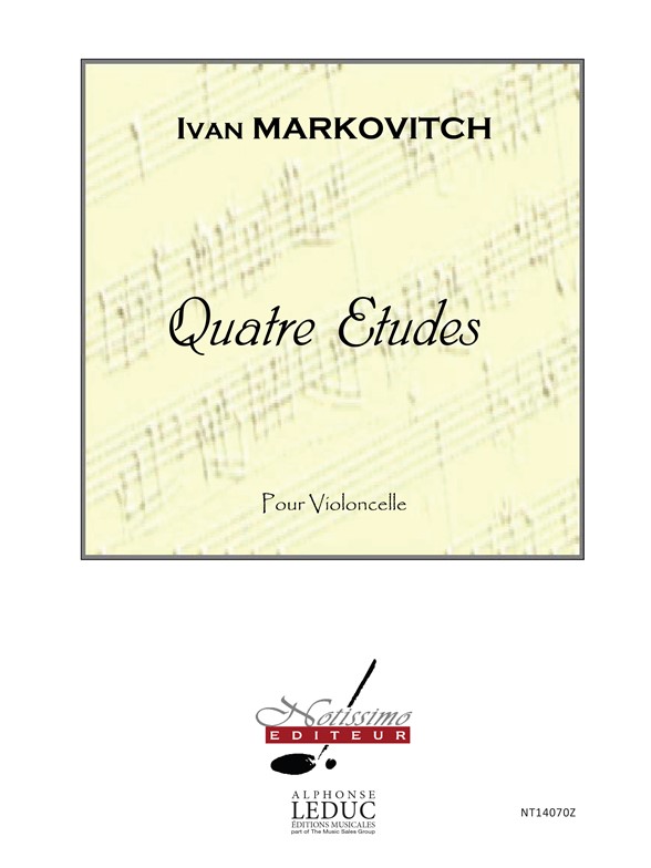 Markovitch 4 Etudes Violoncelle Cello Studies Book