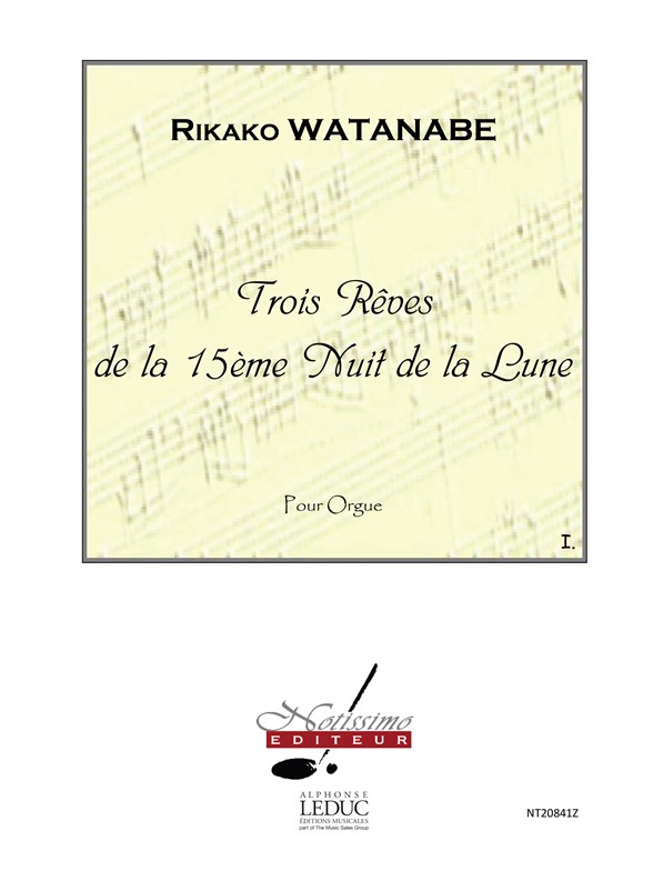 Watanabe 3 Reves De La 15eme Nuit De La Lune Reve No.1 Organ Book
