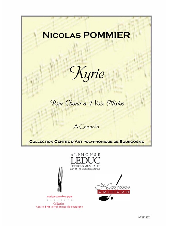 Pommier Kyrie Satb A Cappella Choral
