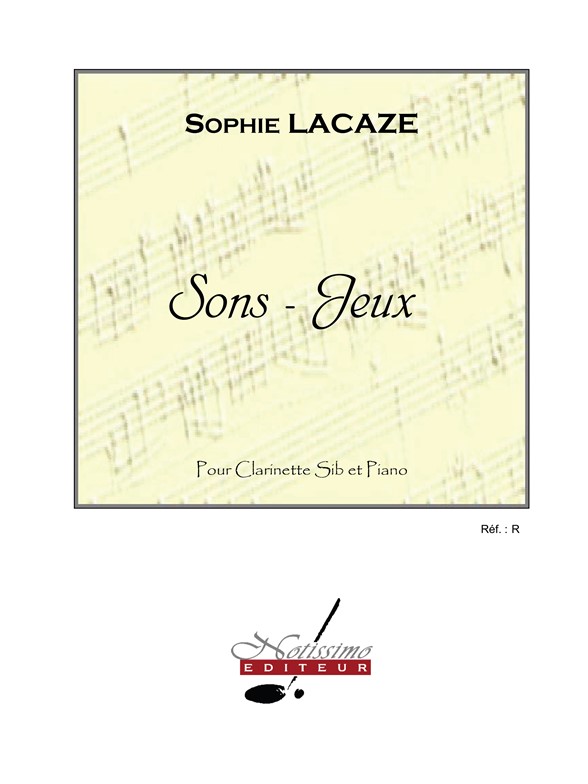 Lacaze Sons Jeux Clarinet & Piano Book