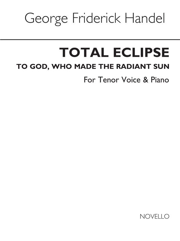 Handel, Gf Total Eclipse Tenor/Piano