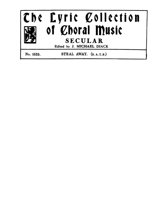 Burnett Steal Away Satb