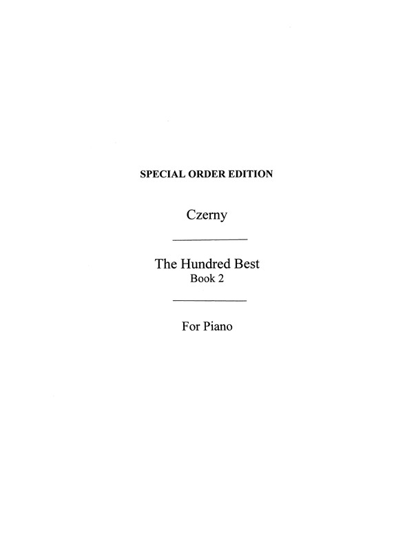 Czerny 100 Best Book 2 Piano