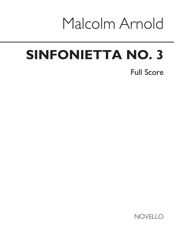 Arnold Sinfonietta No.3 Op.81 Score
