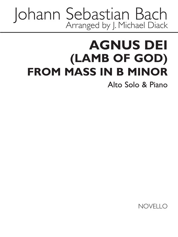 Johann Sebastian Bach: Agnus Dei (Lamb Of God) Alto/Piano (Eng/Lat) (Ed. Diack)
