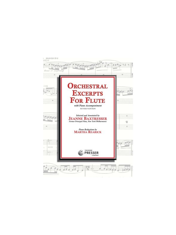 ORCHESTRAL EXCERPTS FOR FLUTE (BAXTRESSER JEANNE) FLT/PF REDUCTION BK