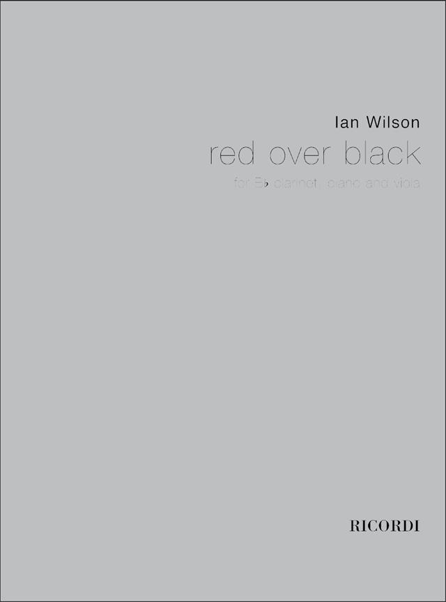 Wilson Red Over Black Clarinet Viola And Piano Book