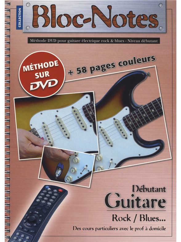 Bloc Notes Guitare Electrique Débutant Rock/Blues