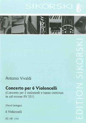 Antonio Vivaldi: Concerto Per 6 Violoncelli
