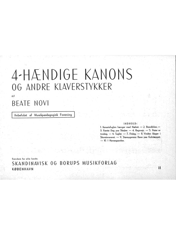 4-HÆNDIGE KANONS,ETC
