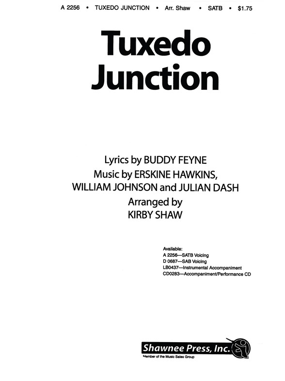 SHAW TUXEDO JUNCTION SATB