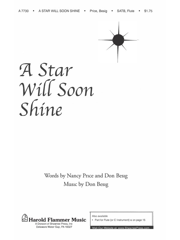 PRICE STAR WILL SOON SHINE, A SATB, FLUTE