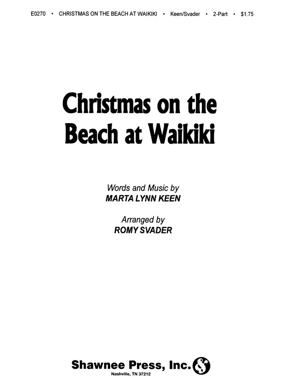 Keen Chrstmas On Beach Waikiki 2pt