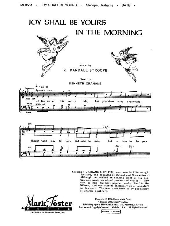 Randall Stroope: Joy Shall Be Yours in the Morning