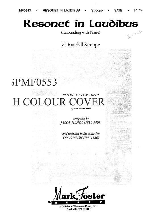 G.F. Handel: Resonet In Laudibus (Stroope)