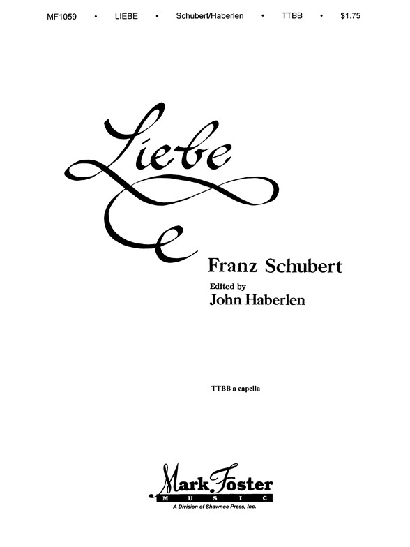 SCHUBERT LIEBE TTBB ACAP